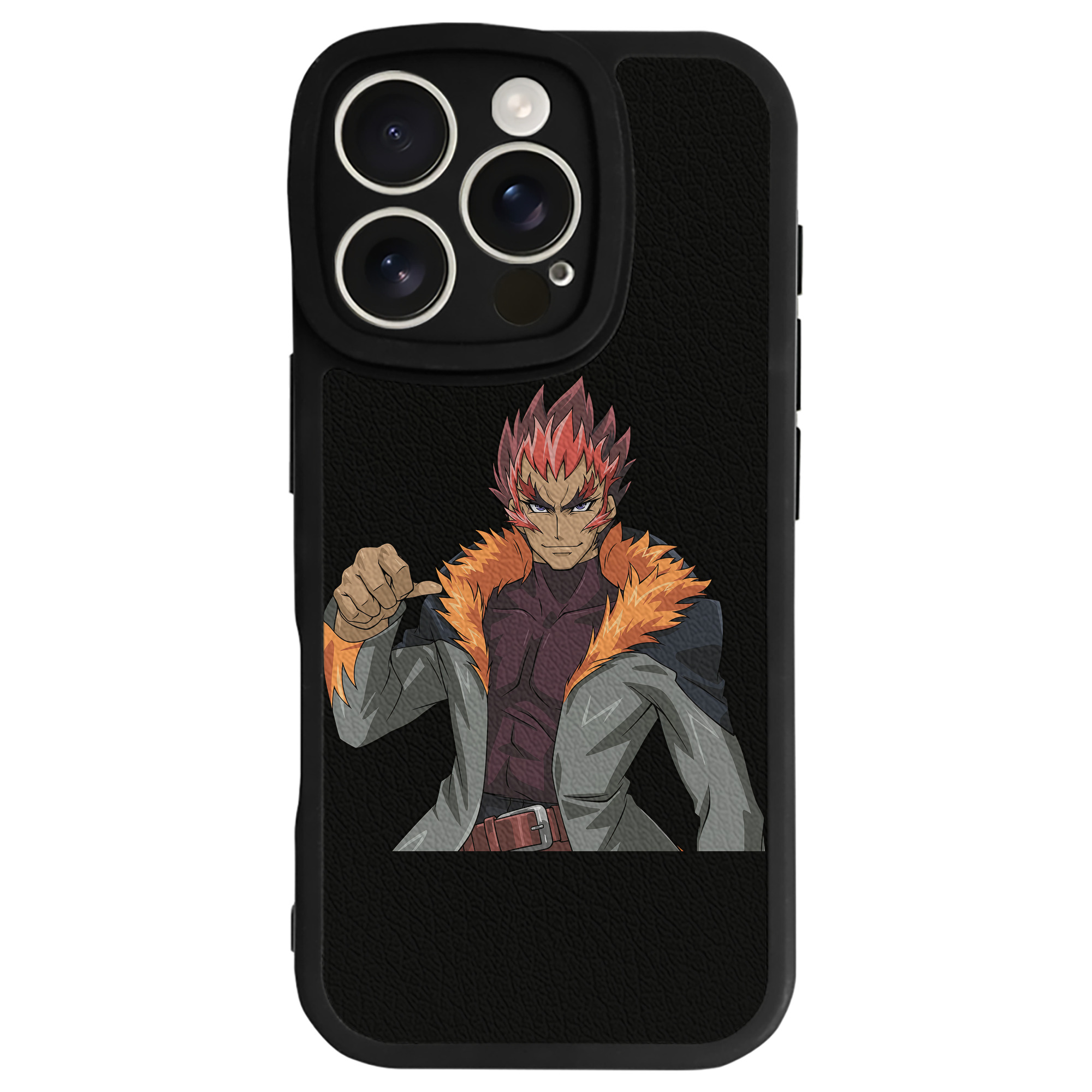 （画像用） 遊☆戯☆王 Yu-Gi-Oh! 【iPhone 16シリーズ対応】シリコンスマホケース（レザー調） 材質：シリコン